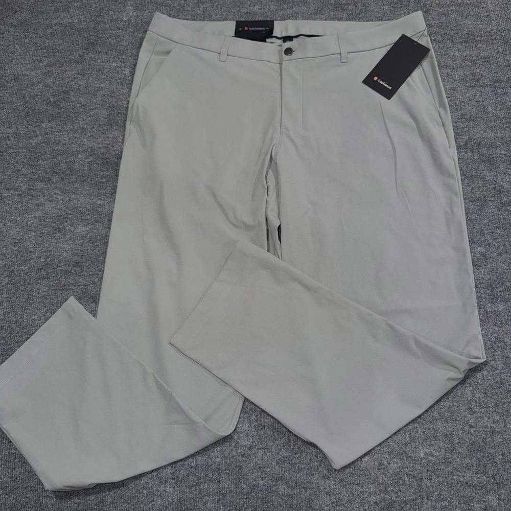 Lululemon ABC Classic-Fit Pant Warpstreme 42X33 Men's Silver Drop NWT $138